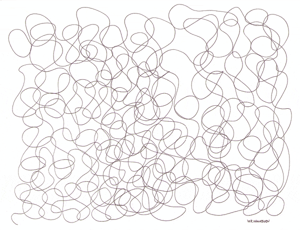 line study in pen